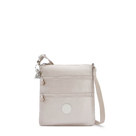 Kipling Keiko Metallic Crossbody Mini Tassen Beige | België 1881GS